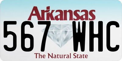 AR license plate 567WHC