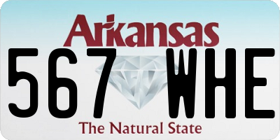 AR license plate 567WHE