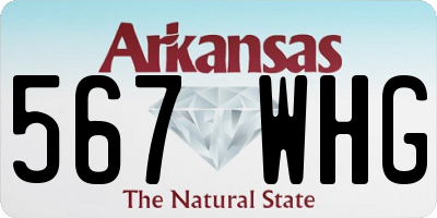 AR license plate 567WHG