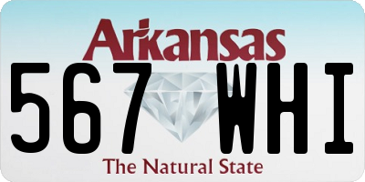 AR license plate 567WHI