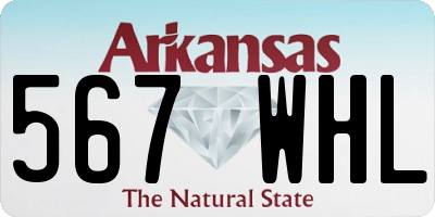 AR license plate 567WHL