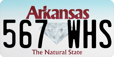 AR license plate 567WHS