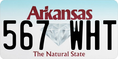 AR license plate 567WHT
