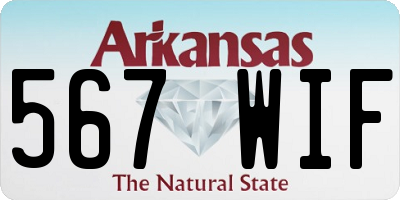 AR license plate 567WIF