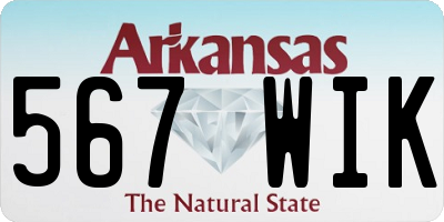 AR license plate 567WIK