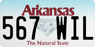 AR license plate 567WIL