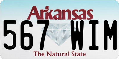AR license plate 567WIM