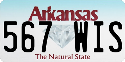 AR license plate 567WIS