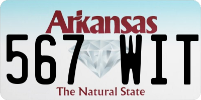AR license plate 567WIT