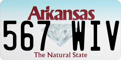 AR license plate 567WIV