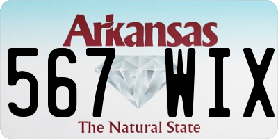 AR license plate 567WIX