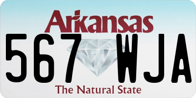 AR license plate 567WJA
