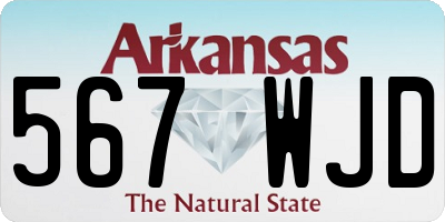AR license plate 567WJD