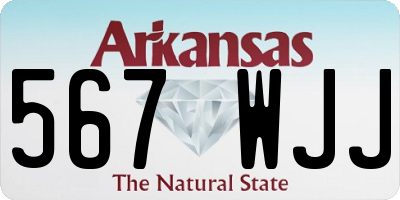 AR license plate 567WJJ