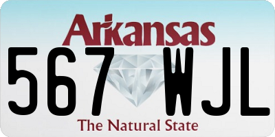 AR license plate 567WJL