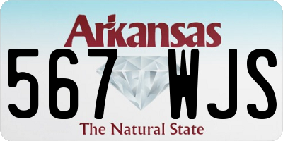 AR license plate 567WJS
