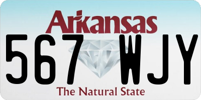 AR license plate 567WJY