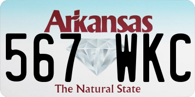 AR license plate 567WKC