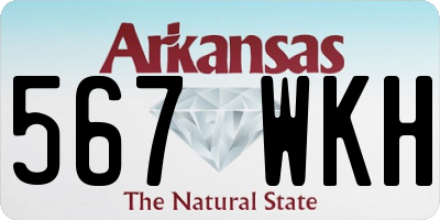 AR license plate 567WKH