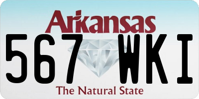 AR license plate 567WKI