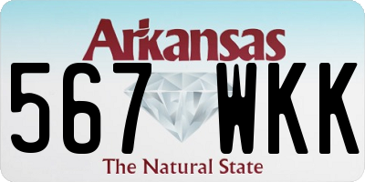 AR license plate 567WKK