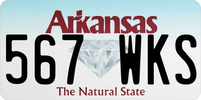 AR license plate 567WKS