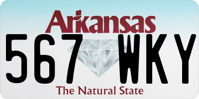AR license plate 567WKY