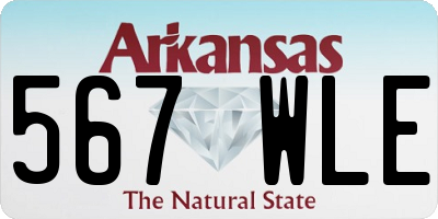 AR license plate 567WLE