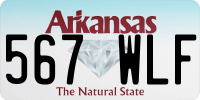 AR license plate 567WLF