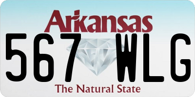 AR license plate 567WLG