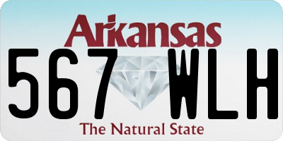 AR license plate 567WLH
