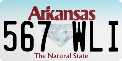 AR license plate 567WLI