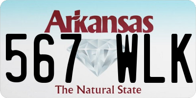 AR license plate 567WLK
