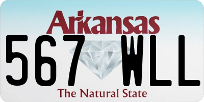 AR license plate 567WLL