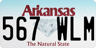 AR license plate 567WLM