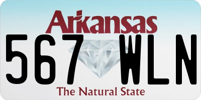 AR license plate 567WLN