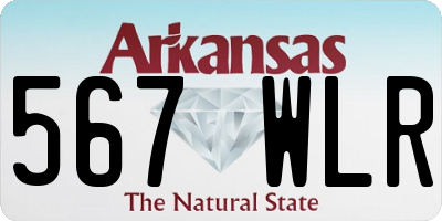 AR license plate 567WLR