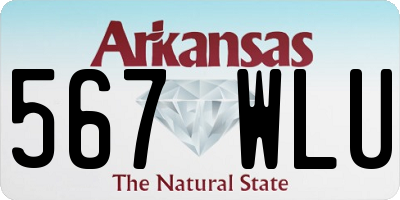 AR license plate 567WLU