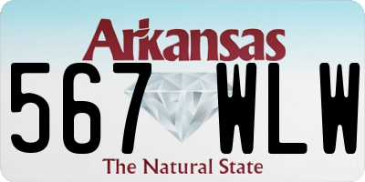 AR license plate 567WLW