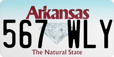 AR license plate 567WLY