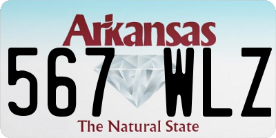 AR license plate 567WLZ
