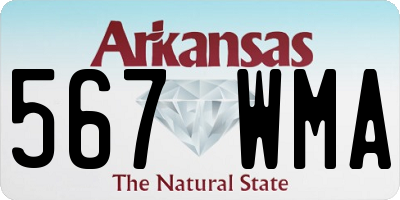 AR license plate 567WMA