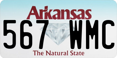 AR license plate 567WMC