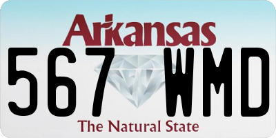 AR license plate 567WMD