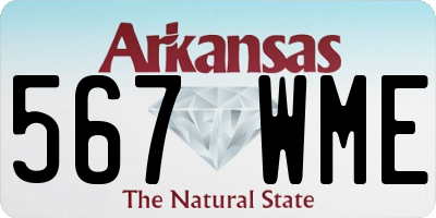 AR license plate 567WME