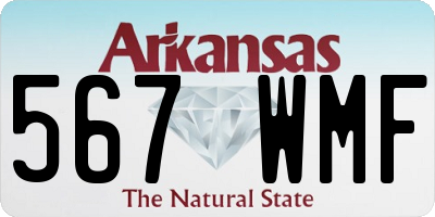 AR license plate 567WMF
