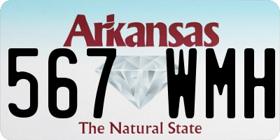AR license plate 567WMH
