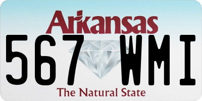 AR license plate 567WMI