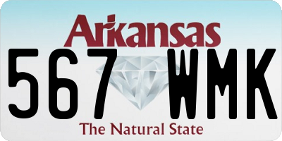 AR license plate 567WMK