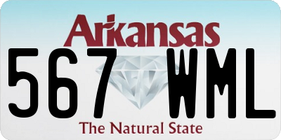 AR license plate 567WML